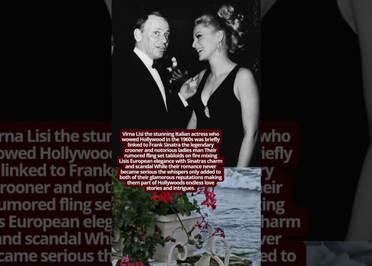 Virna Lisi and Frank Sinatra Hollywood Gossip #hollywoodbuzz #history #vintage #facts #love
