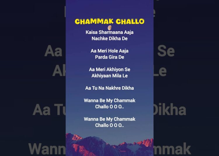 TRY WITH YOUR OWN VOICE 🤍- CHAMMAK CHALLO SONG LYRICS #trywithyourownvoice ​#chammakchallo #lyrics