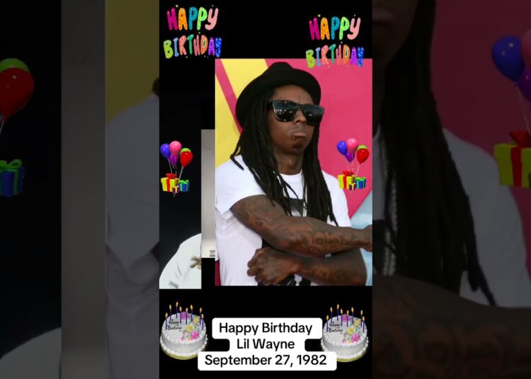 Lil Wayne Happy Birthday #music #musician #hiphop #singer #artist #bday #rap #brunomars #new #shorts