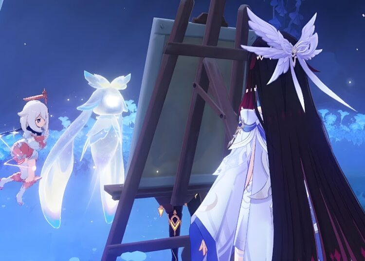 Kuuhenki Paints Columbina’s Birth – Selenic Chronicles I (Artist By the Moons Side) | Genshin Impact