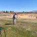Dianna Morales Leroy Burdick playing golf.