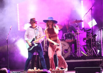 Country music sensation Lainey Wilson's concert brought a large crowd to the SC Peach Festival in Gaffney, on Friday July 14, 2023.
