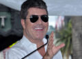 Simon Cowell makes comments during an unveiling ceremony honoring television producer Haim Saban, creator of the "Power Rangers," during an unveiling ceremony honoring him Saban with the 2,605th star on the Hollywood Walk of Fame in 2017. File Photo by Jim Ruymen/UPI