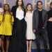 LONDON, ENGLAND - OCTOBER 27: (L-R) Shiloh Jolie, Zahara Jolie-Pitt, Angelina Jolie, Vivienne Jolie-Pitt, Maddox Jolie-Pitt and Knox Jolie-Pitt attend the "The Eternals" UK Premiere at BFI IMAX Waterloo on October 27, 2021 in London, England. (Photo by Karwai Tang/WireImage)