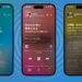 IPhones showing the new pronunciation tool in Apple Music's lyrics screen, shown for both Japanese and Korean music.
