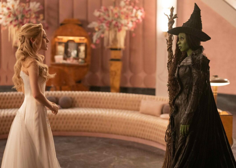 Wicked:For Good stars Ariana Grande (left) as Glinda and Cynthia Erivo (right) as Elphaba.