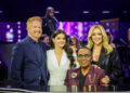 Jesse Tyler Ferguson, Ariel Winter, Randy Jackson and Jane Krakowski in the NAME THAT TUNE “Modern Family Tunes" Season Premiere episode airing Monday, Sept. 15