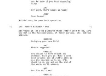 Lionsgate Aziz Ansari and Seth Rogen swap lives in 'Good Fortune' script page