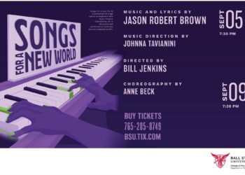 Ball State University Presents 'Songs for a New World,' a Theatrical Song Cycle, Sept. 5-7 & 9-14