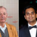 A split of Bill Murray and Aziz Ansari