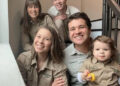 Bindi Irwin Instagram Terri, Robert, and Bindi Irwin with Chandler Powell and Grace Irwin Powell.