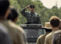 Mark Hamill as the Major in <i>The Long Walk</i>.<span class="copyright">Murray Close—Lionsgate</span>