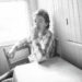 Brice Springsteen seated at a kitchen table.
