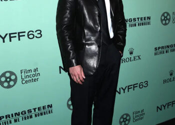 Jeremy Allen White at Springsteen: Deliver Me from Nowhere premiere at 2025 New York Film Festival