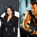 A split side-by-side image of Bruce Willis and Emma Heming Willis and Bruce Willis filming "Die Hard."