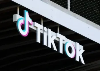 General view of the TikTok headquarters on October 13