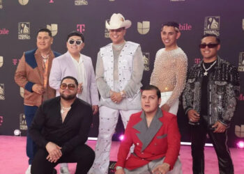 Grupo Firme walks the red carpet at the Premio Lo Nuestro awards show in 2023. File Photo by Gary I Rothstein/UPI