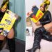Cardi B flashes her butt in vinyl bodysuit, $1,500 thigh-high boots