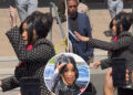 Cardi B throws pen at a ‘disrespectful’ man outside of the courthouse during assault trial