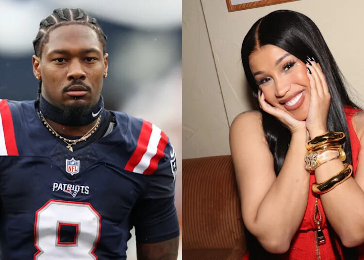 (L-R) Stefon Diggs and Cardi B.