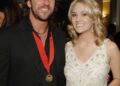 Brett James and Carrie Underwood during 43rd Annual ASCAP Country Music Awards.