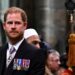 Prince Harry, Duke of Sussex, at Westminster Abbey during the Coronation Ceremonies.
