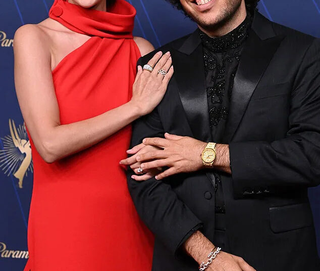 Selena Gomez and Benny Blanco at 2025 Emmys