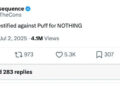 A tweet by Consequence (@ItsTheCons) stating