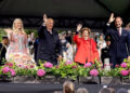 PPE/SIPA/Shutterstock  Crown Princess Mette-Marit, King Harald, Queen Sonja and Crown Prince Haakon at an event commemorating the 100th anniversary of Gamlehaugen as the King's official residence on Aug. 26, 2025.