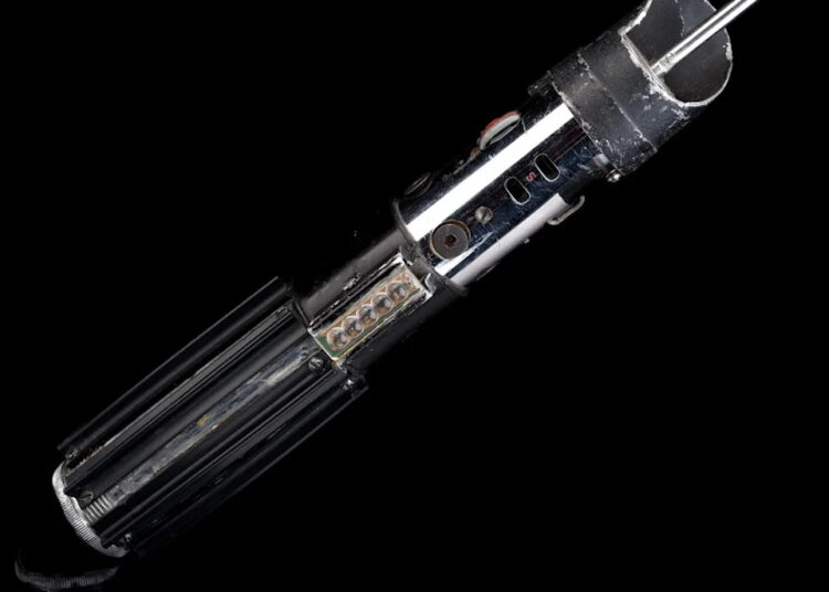 The lightsaber was used in two “Star Wars” films — “The Empire Strikes Back” and “Return of the Jedi.” Propstore/INSTARimages