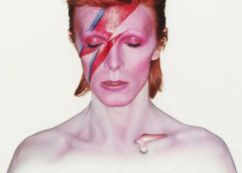 The original dye transfer print artwork for the 'Aladdin Sane' album cover