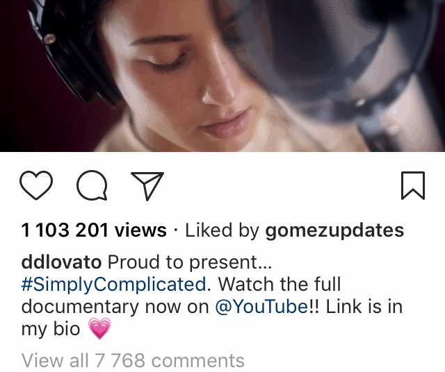selena gomez’s comment to demi lovato in 2017.﻿