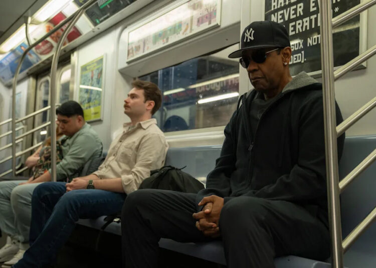 Denzel Washington stars as music executive David King in the Spike Lee film "Highest 2 Lowest" on Apple TV+.