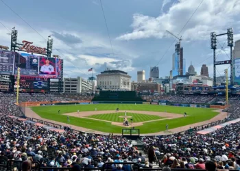 Comerica Park, where the Detroit Tigers play, attracts tens of thousands of fans to downtown every game. - Steve Neavling
