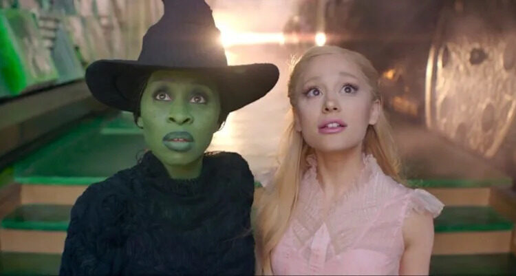 Cynthia Erivo as Elphaba, Ariana Grande as Glinda, 'Wicked,' 2024.