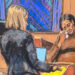 A sketch of Cassie Ventura testifying.