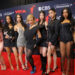 Girl group Katseye and Doja Cat (C) arrive in the press room at the 2025 MTV Video Music Awards "VMAs" on Sept. 7. Photo by Serena Xu Ning/UPI