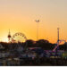 An evening view of State Fair of Virginia.