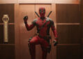 Deadpool in elevator in Deadpool & Wolverine.