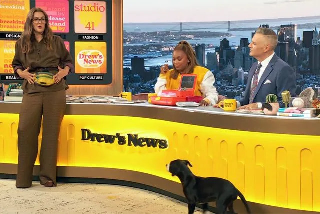 The Drew Barrymore Show/YouTube Drew Barrymore showcases her fanny pack