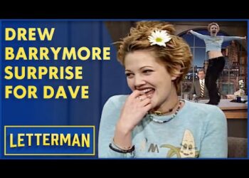 Video Drew Barrymore Flashes Dave for His Birthday | Letterman