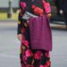 Duchess Sophie arrives, holding a scarf and a clutch bag, for a dinner to mark the Calgary-based sports and entertainment complex's 50th Anniversary