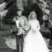 The Duke and Duchess of Kent after their marriage service at York Minster