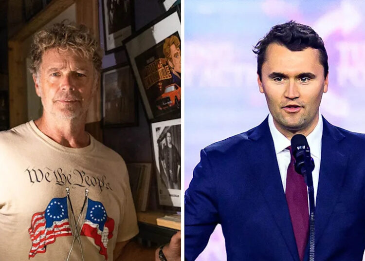 A split of John Schneider and Charlie Kirk.