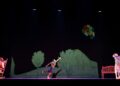 “The Remember Balloons,” based on the award-winning children’s book by Jessie Oliveros, uses contemporary choreography, an original score and digital projections to tell the story of a child and his grandfather facing Alzheimer’s, onstage Wednesday at Fayetteville’s Walton Arts Center.
(Special to the Democrat-Gazette/Shane Wynn)