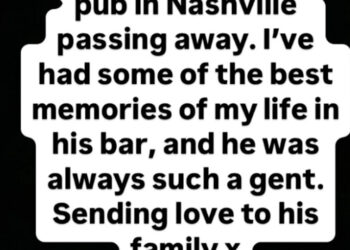 A screenshot from Ed Sheeran's Instagram Story on September 15 remembering a local Nashville legend.Ed Sheeran&sol;Instagram