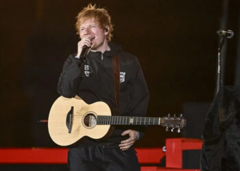Ed Sheeran performs at Global Citizen Live in Central Park in 2024. The music artist also released a music video for his song "Camera" on Friday. File Photo by Steve Ferdman/UPI