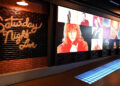The “SNL: Ladies & Gentlemen… 50 Years of Music” exhibit on display at the Rock & Roll Hall of Fame and Museum on June 14, 2025 in Cleveland, Ohio.