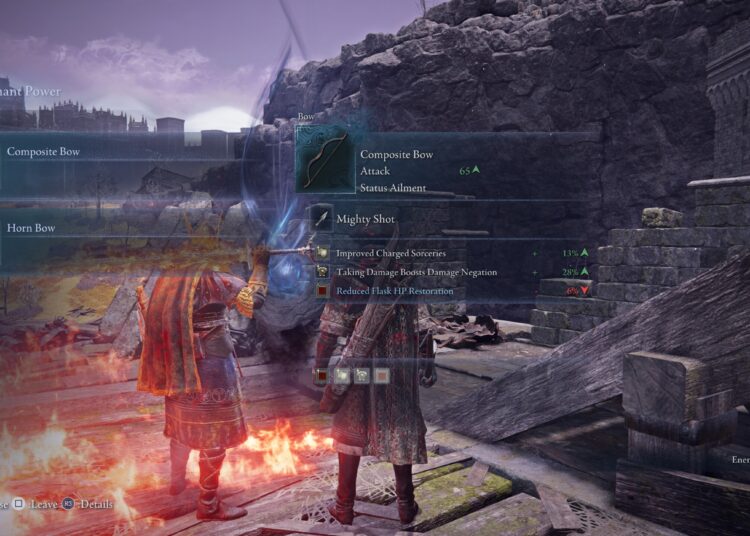Selecting loot from a vanquished enemy.
