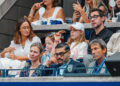 NEW YORK, NY - SEPTEMBER 07: Emily Blunt and John Krasinski and their daughters attend the Men's Singles Final on Day 15 of the 2025 US Open Tennis Championships at the USTA Billie Jean King National Tennis Center on September 07, 2025 in Flushing Meadows, Queens, New York City. (Photo by XNY/Star Max/GC Images)